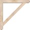 Ekena Millwork Traditional Craftsman Smooth Bracket w/ Offset Brace, Douglas Fir, 5 1/2"W x 38"D x 38"H BKT0604X38X38TRA04SDF - alternate 2